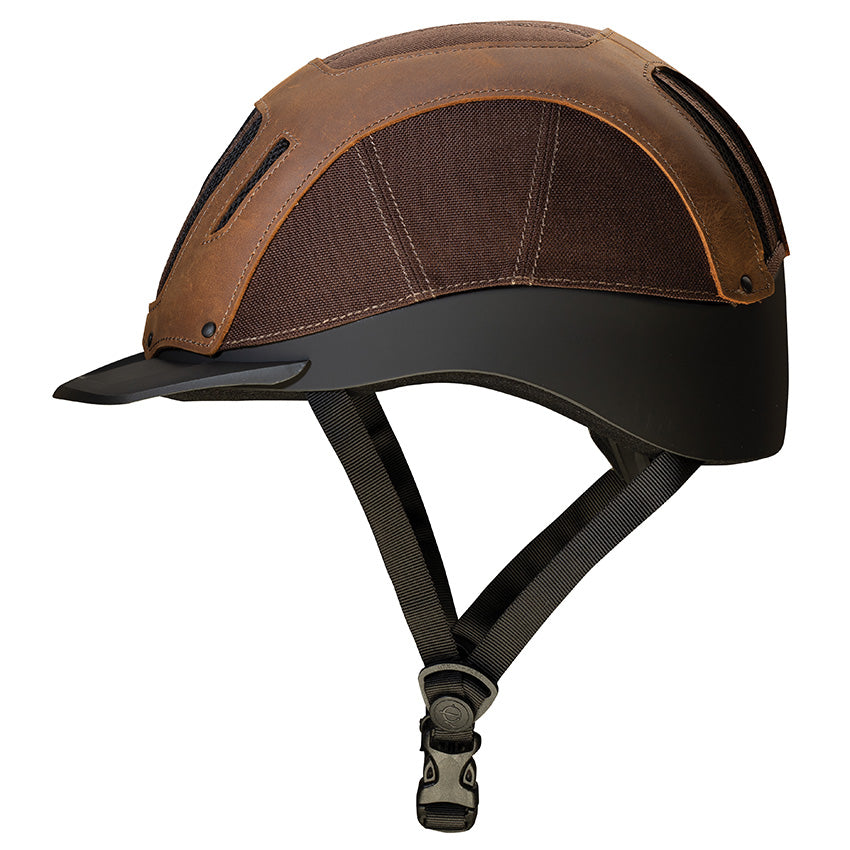 Troxel Sierra Horse Riding Western Helmet Low Profile Adjustable (XL、ブラック)