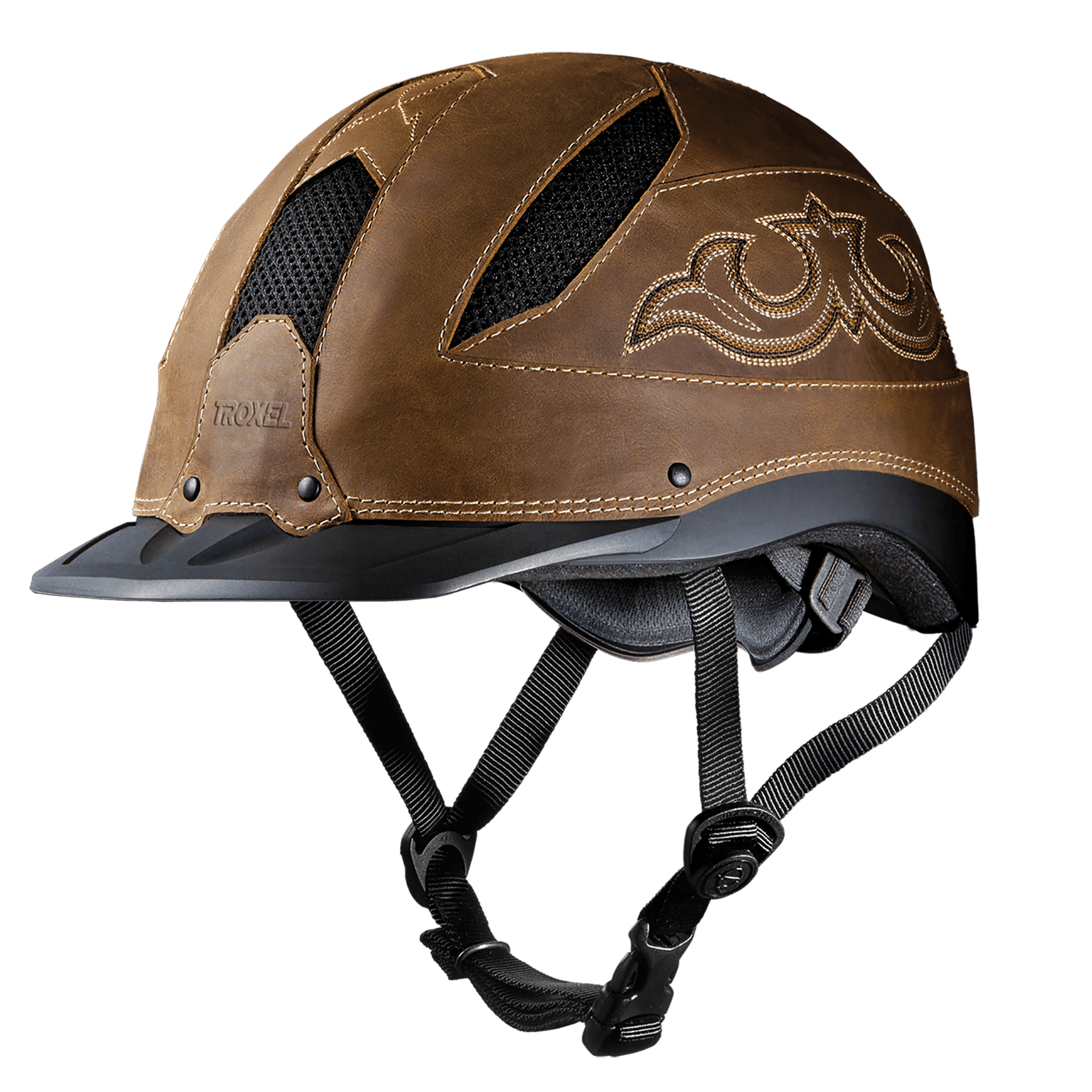 Troxel Cheyenne Helmet, Brown / Large